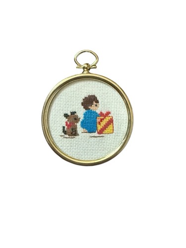 Vintage natale cucciolo - vintage,