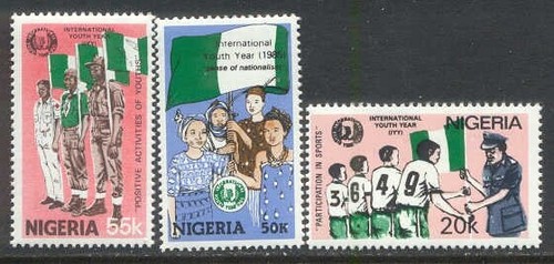 Nigeria 1985 boy scouts iyy - nigeria,