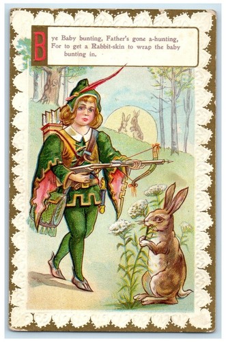 Cartolina antica rilievo - cartolina,