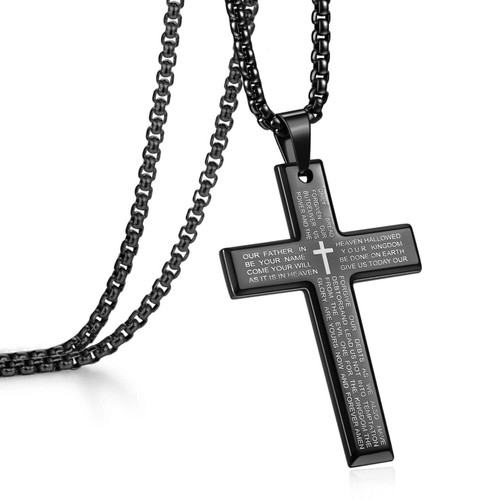Collana uomo ragazzo croce
